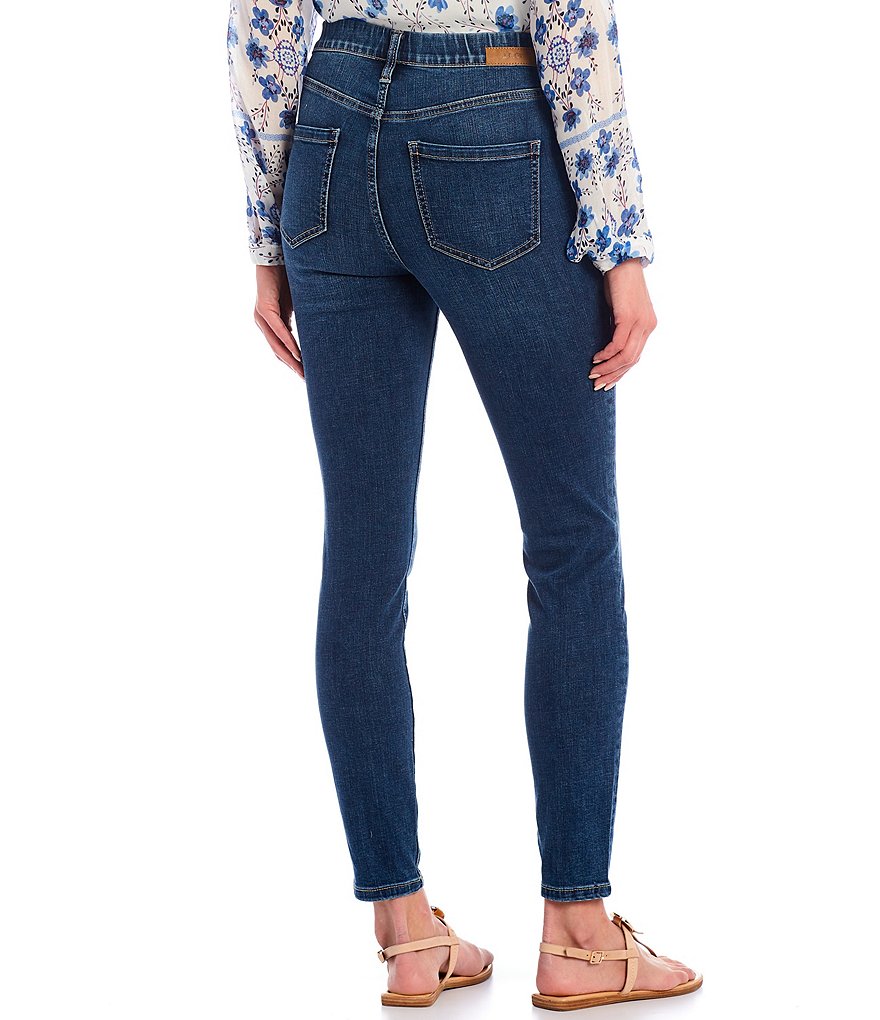 Jag Jeans Valentina High Rise Faux Button Fly Pull-On Skinny Jeans