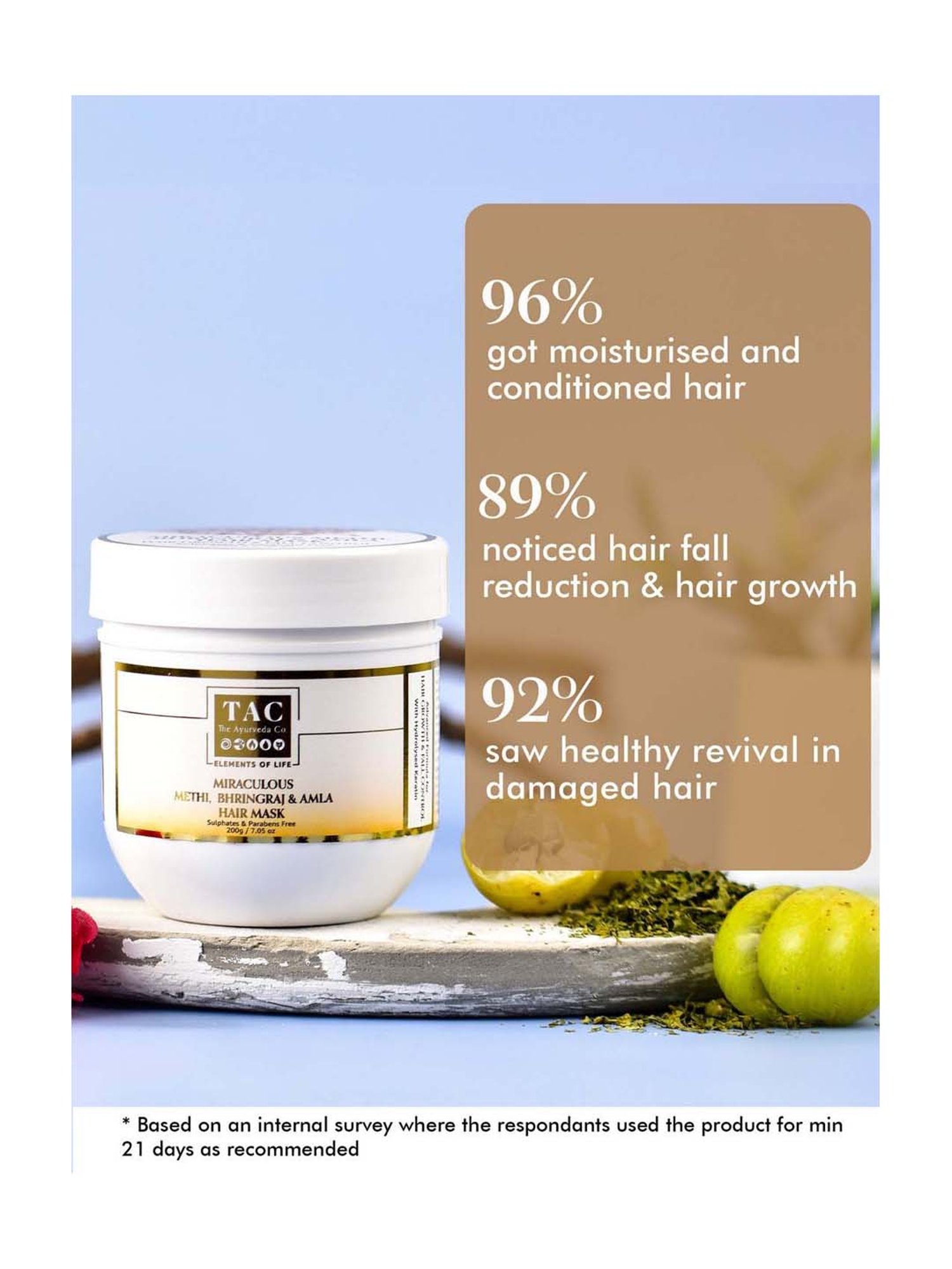 Richfeel Brahmi Intensive Repair Hair Pack - Pack of 4