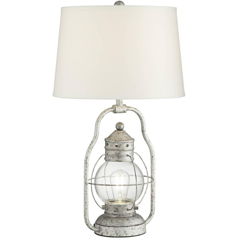 Franklin Iron Works Bodie Lantern Night Light LED USB Lamp with Table Top Dimmer