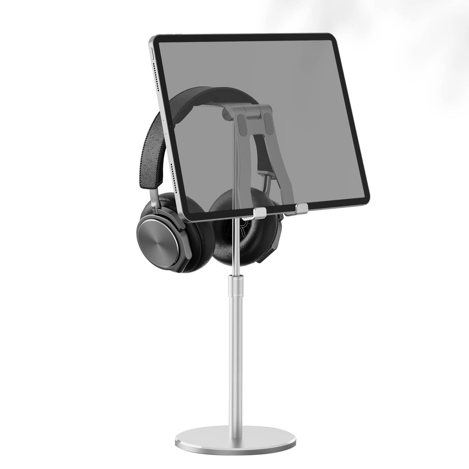 Headphone Stand with Phone Stand 2 In 1,Aluminum Adjustable Desk Table Headset Stand Racks Rest Holder for All Headsets Such as HyperX Gaming Headphones,Beats/Sony/Sennheiser Music Headphones