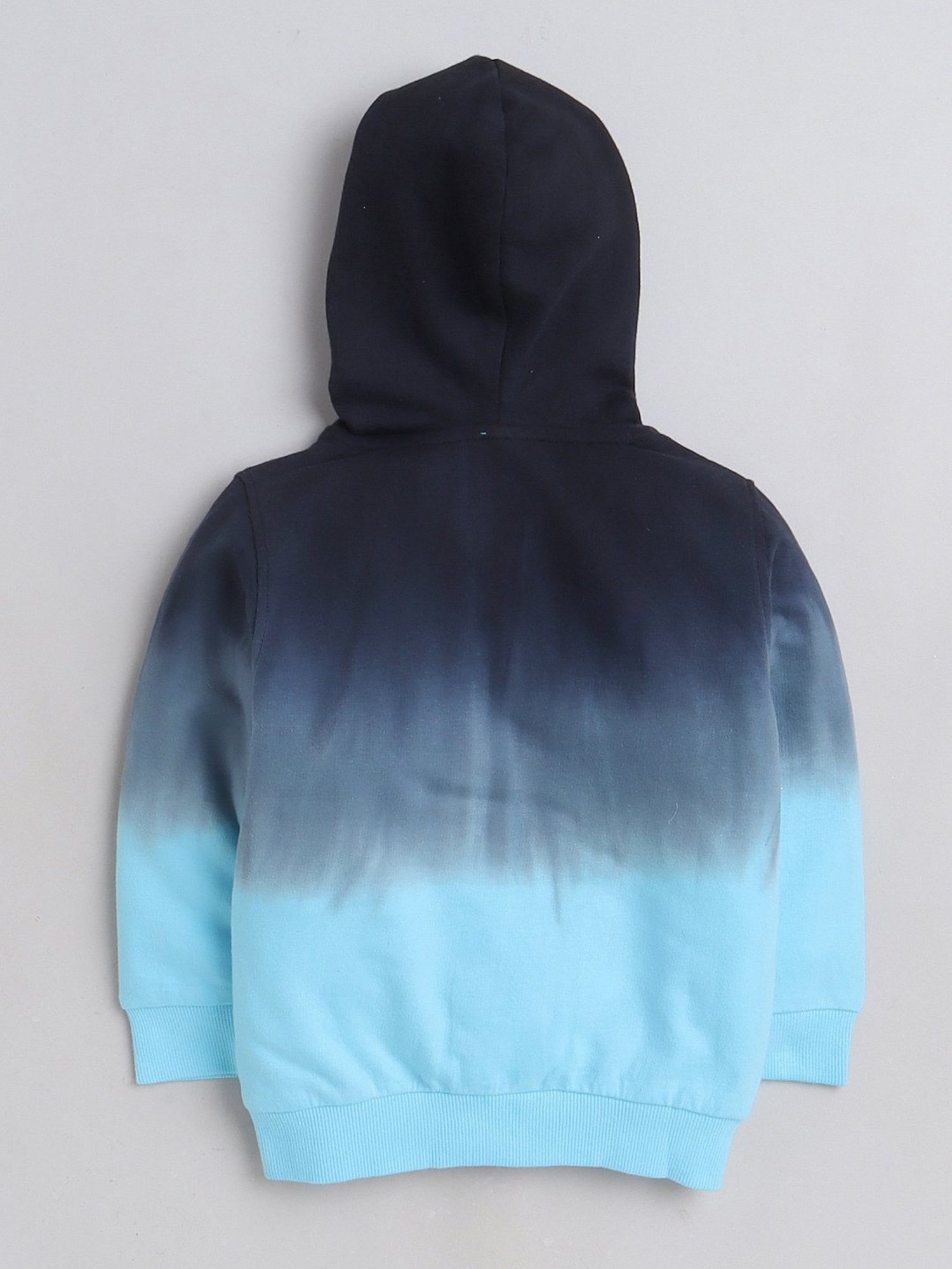 Bumzee Kids Blue Solid Full Sleeves Sweatshirt