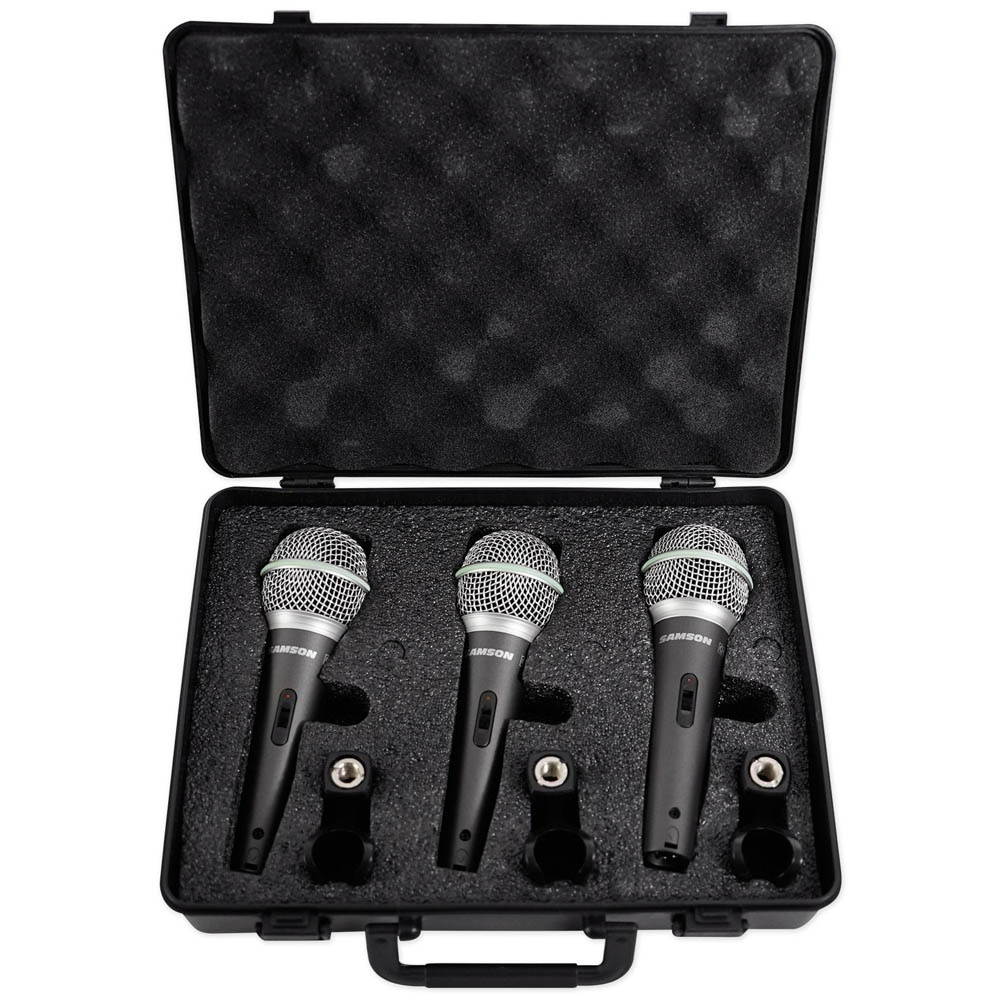 Samson Q6 Microphone 3-Piece Set