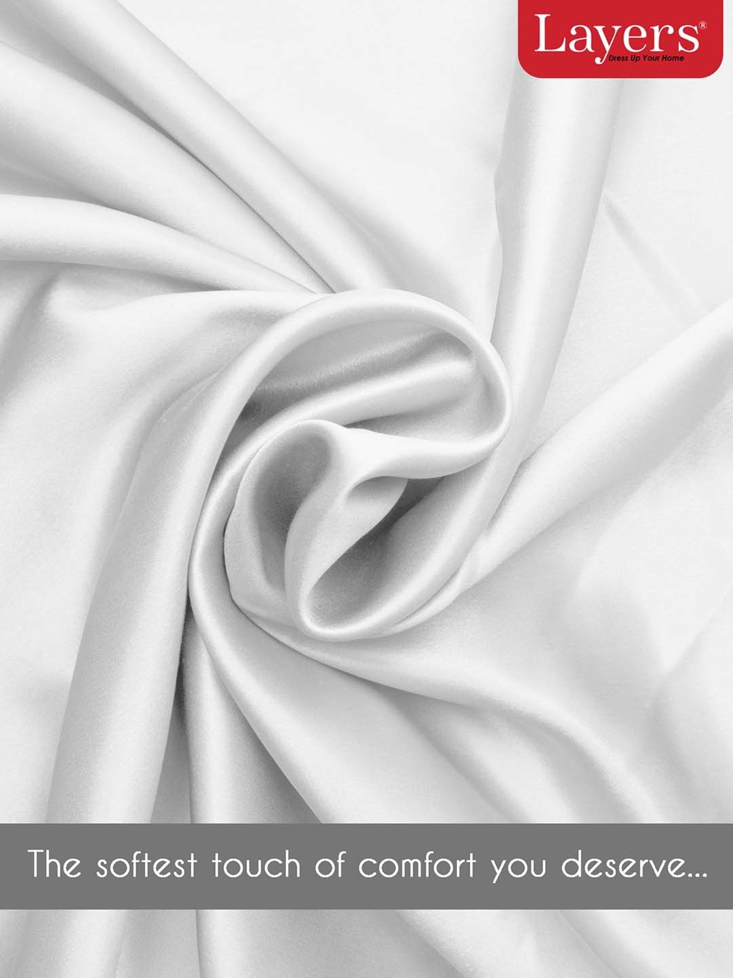 Layers Pearl White 85 GSM Micro Satin Silk Pillow Covers - Set of 2