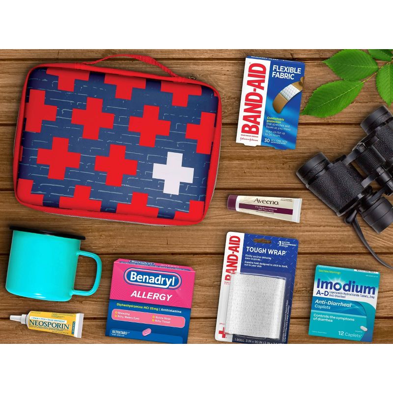 Band-Aid Build Your Own First Aid Kit Bag - Red