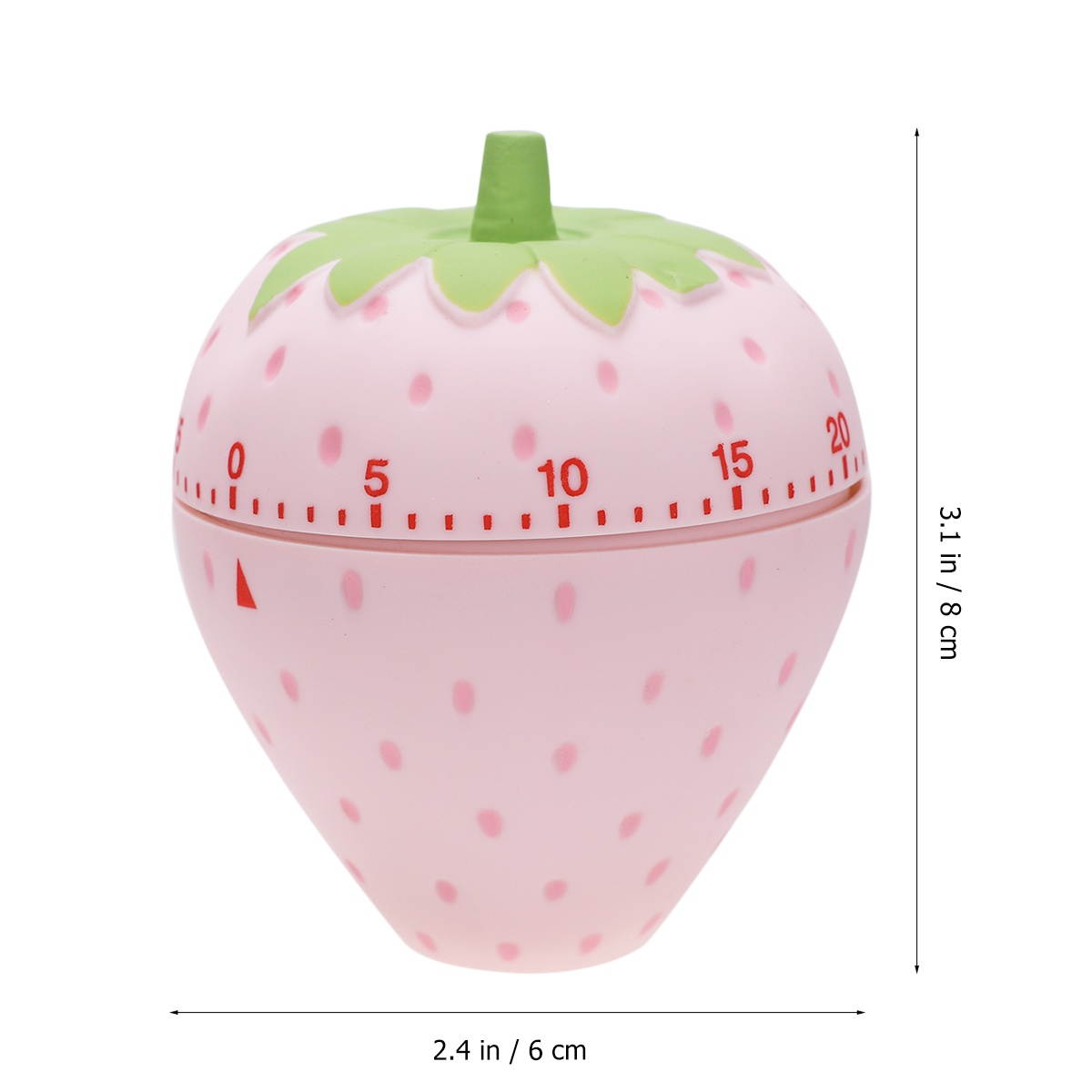 Adorable Timer Creative Clock Plastic Student Time Manager Kitchen Baking Timer (Strawberry)