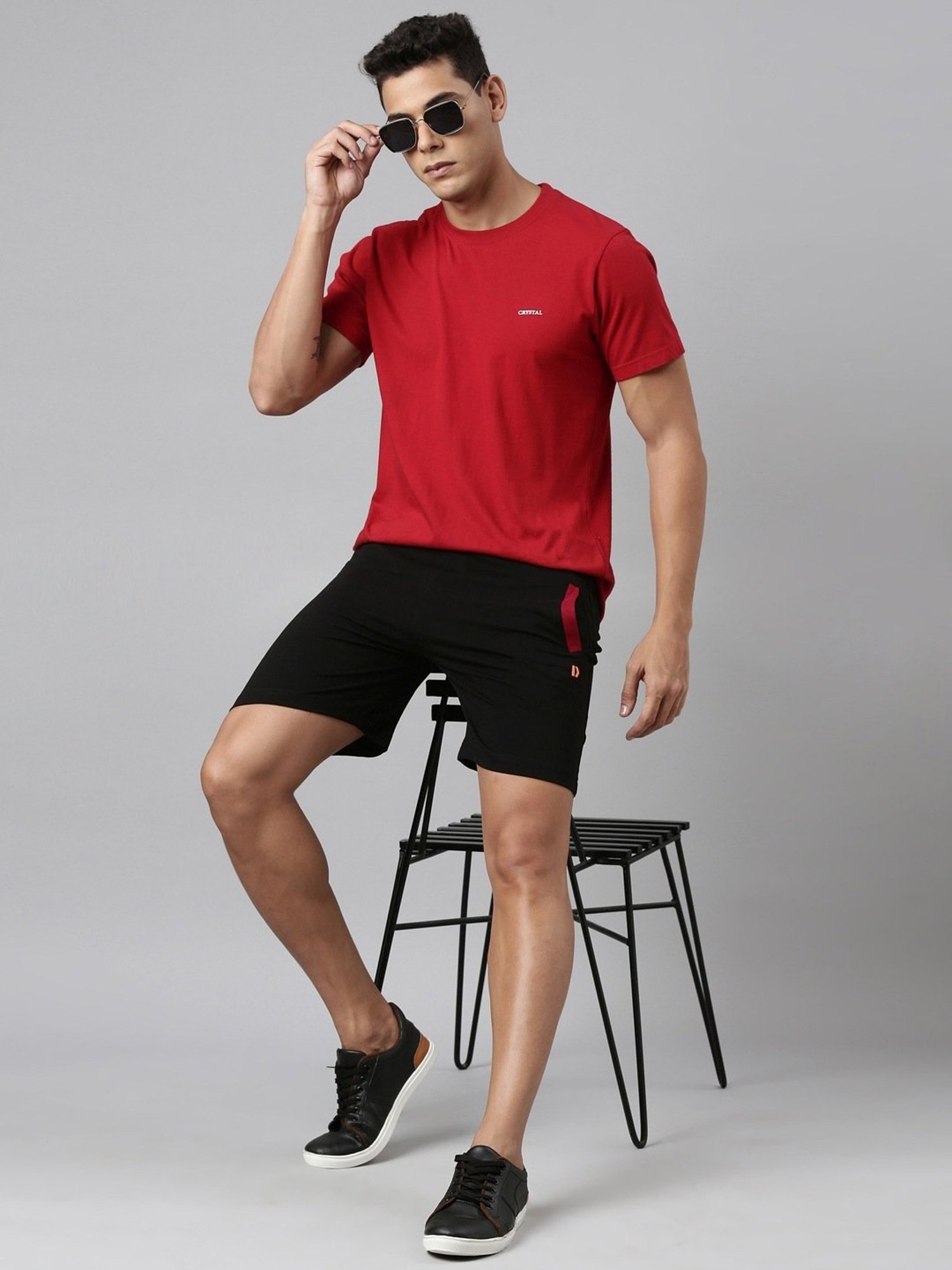Dixcy Scott Maximus Black Cotton Regular Fit Shorts