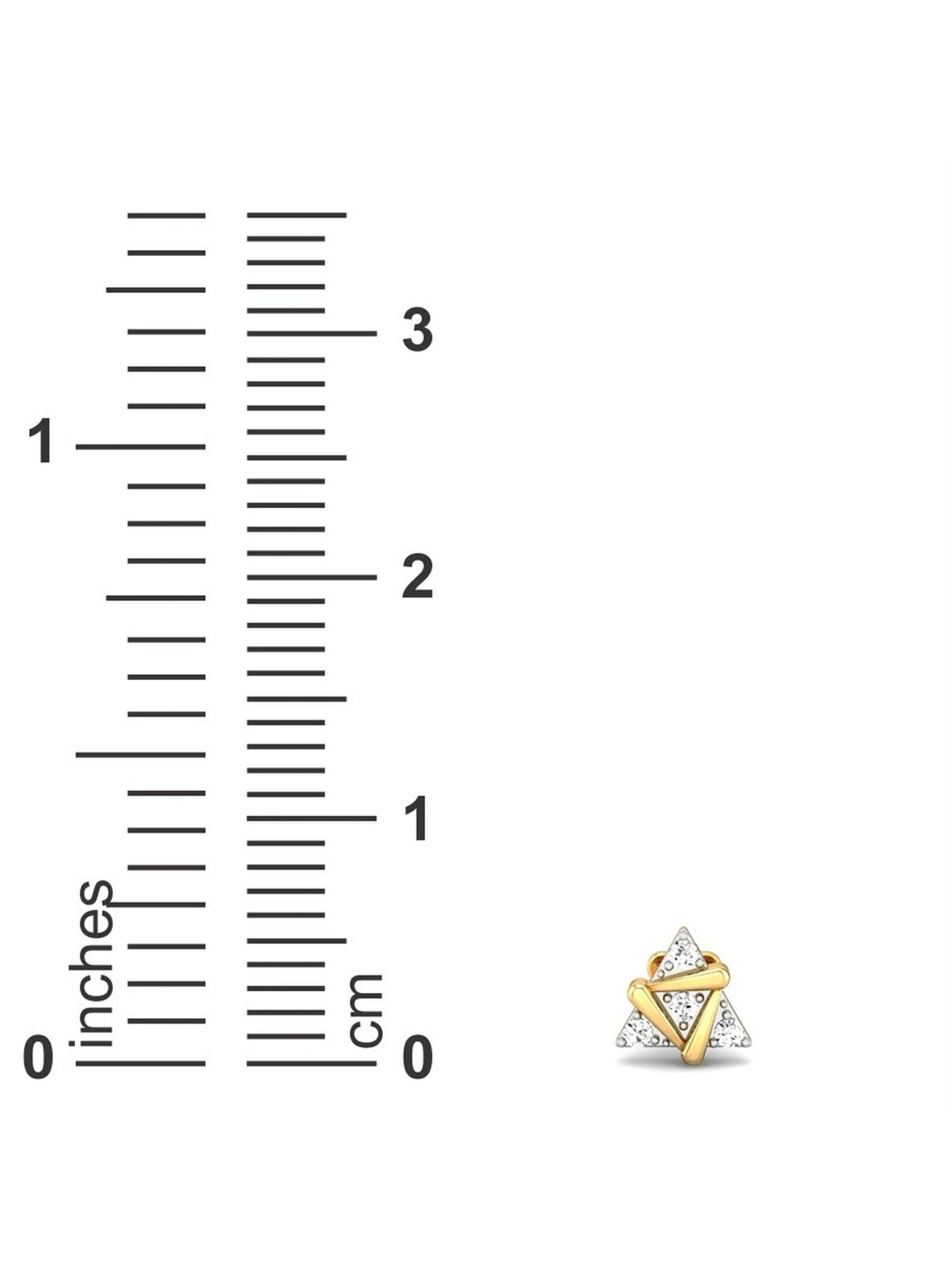 Malabar Gold and Diamonds 18 kt Gold & Diamond Nosepin