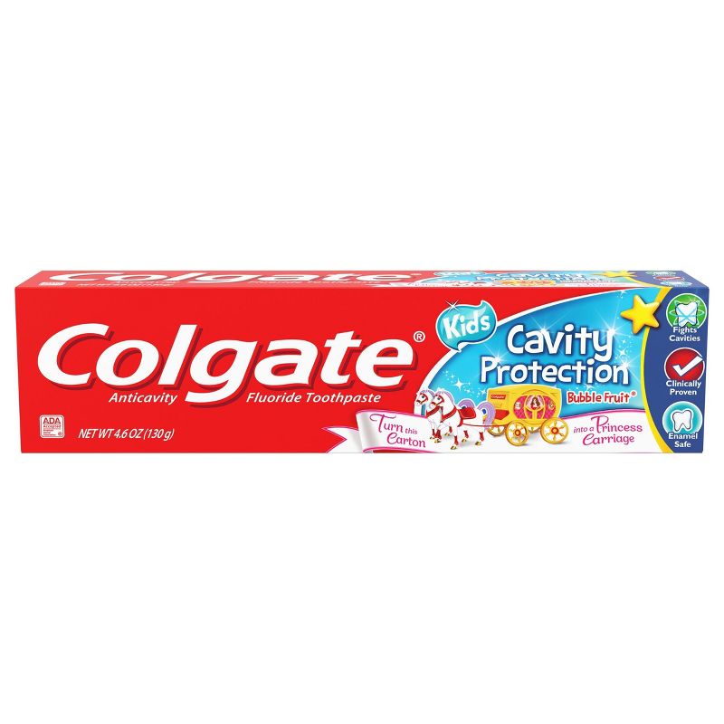 Colgate Kids Toothpaste with Cavity Protection & Fluoride - Bubble Fruit - 4.6oz