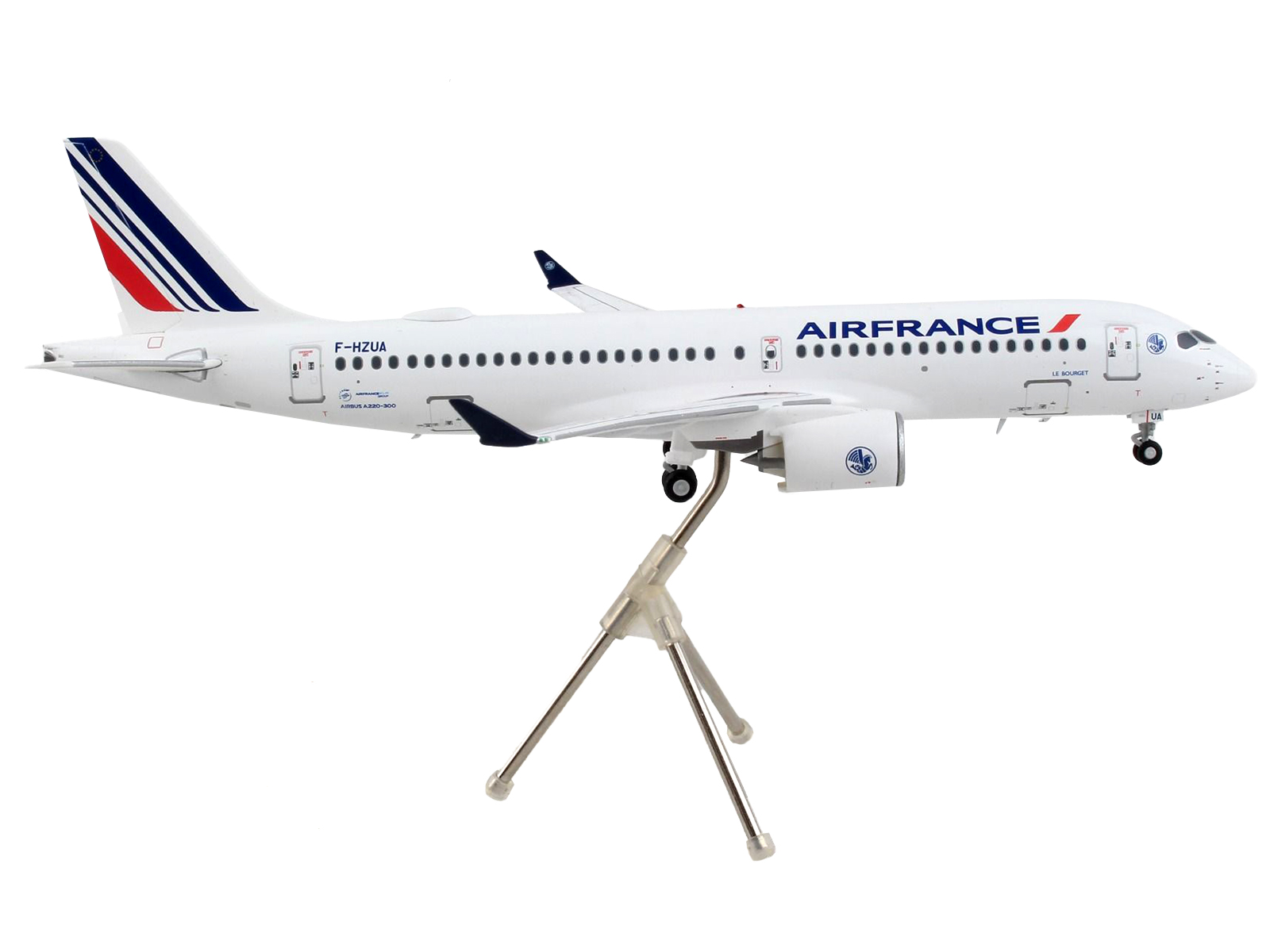 Airbus A321neo Commercial Aircraft "American Airlines" (N413AN) Gray with Striped Tail 1/400 Diecast Model Airplane by GeminiJets