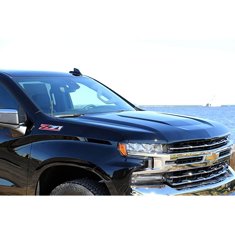 The Original 6 3/4 Inch is Compatible with GMC Sierra 1500 (2006-2021) - Car Wash Proof Short Rubber Antenna - Internal Copper Coil - Premium Reception - German Engineered