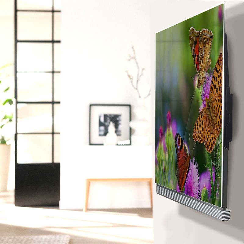 MegaMounts Heavy Duty Matte Black Finish Fixed Television Wall Mount