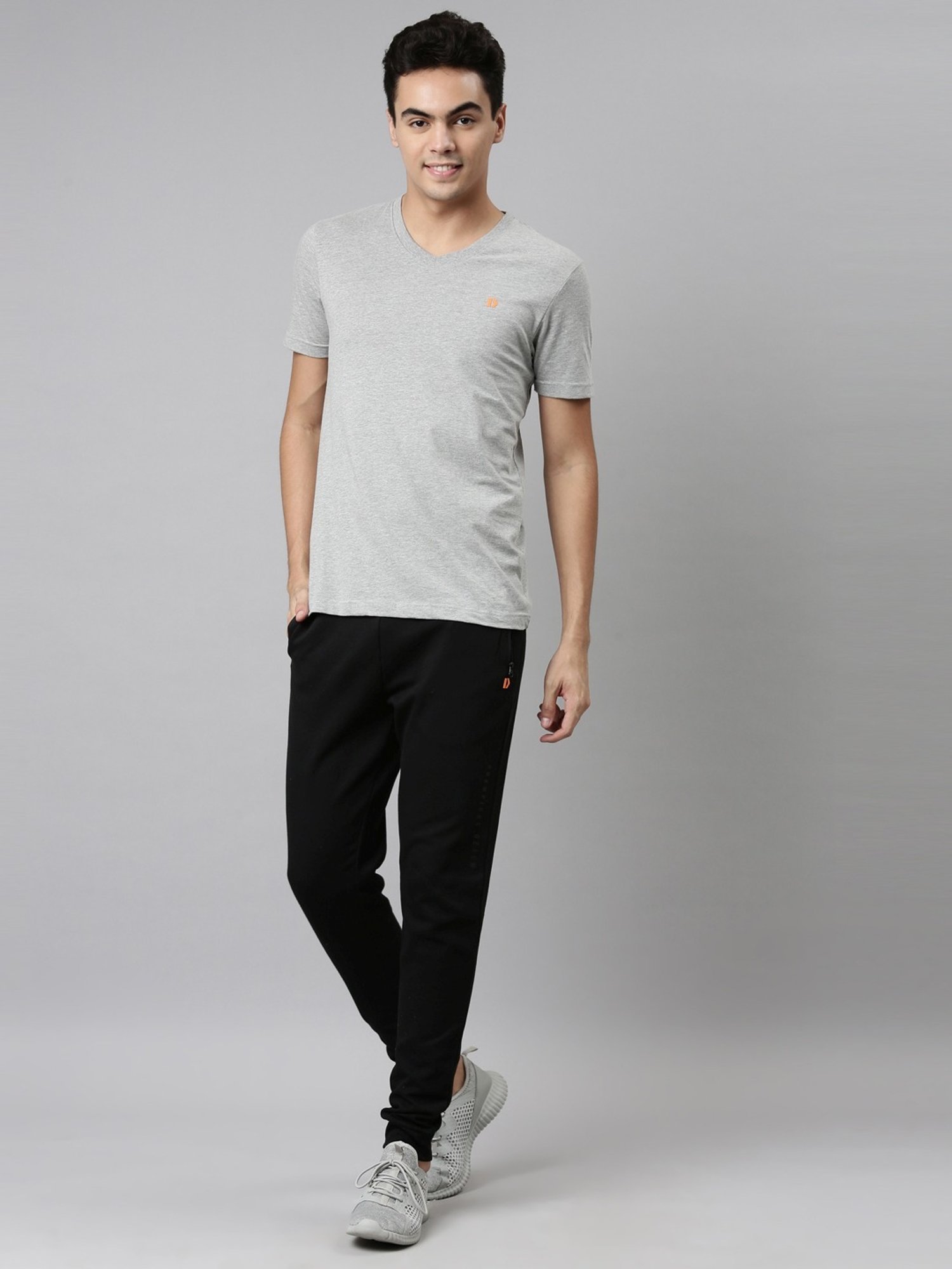 Dixcy Scott Maximus Black Cotton Regular Fit Joggers