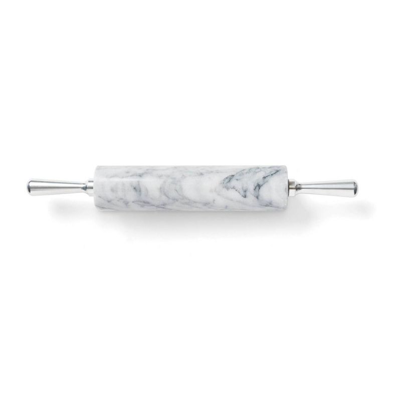 Marble Rolling Pin with Metal Handles White - Fox Run
