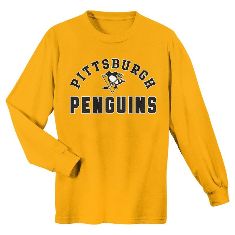 NHL Pittsburgh Penguins Boys' Rink Rat Long Sleeve T-Shirt - XS