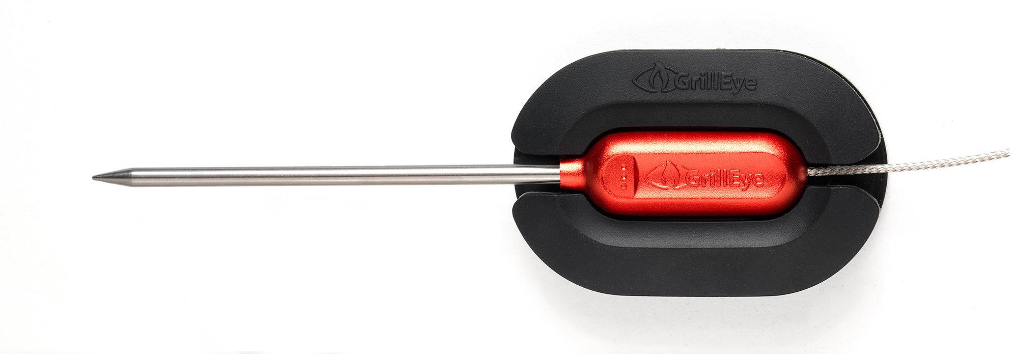 GrillEye GE0002 Professional Meat Temperature Probe and Ambient Clip, Black