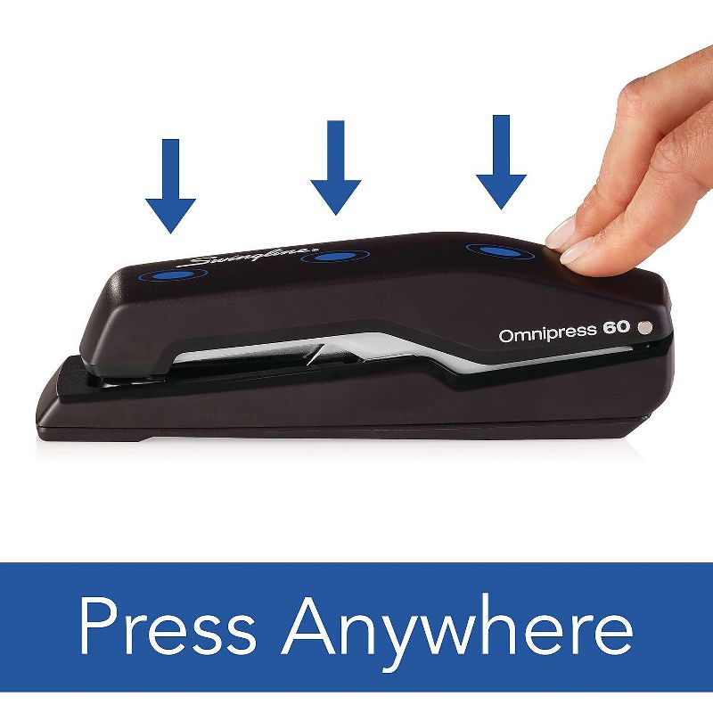 Rapid Supreme Omnipress SO60 Heavy-Duty Full Strip Stapler Black/Gray 5000590