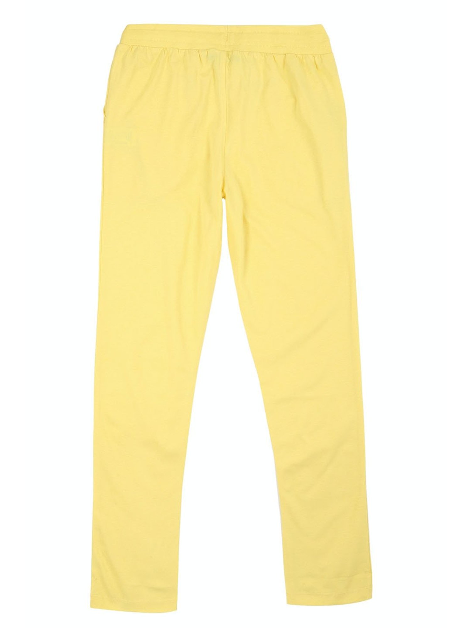 Allen Solly Boys Yellow Solid Trackpants