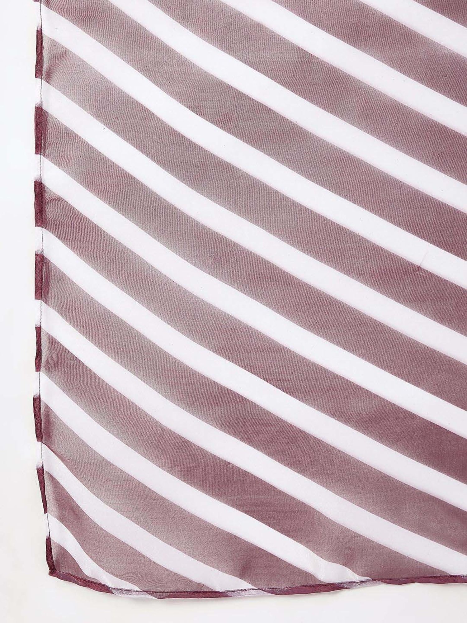 Inweave Purple Striped Dupatta