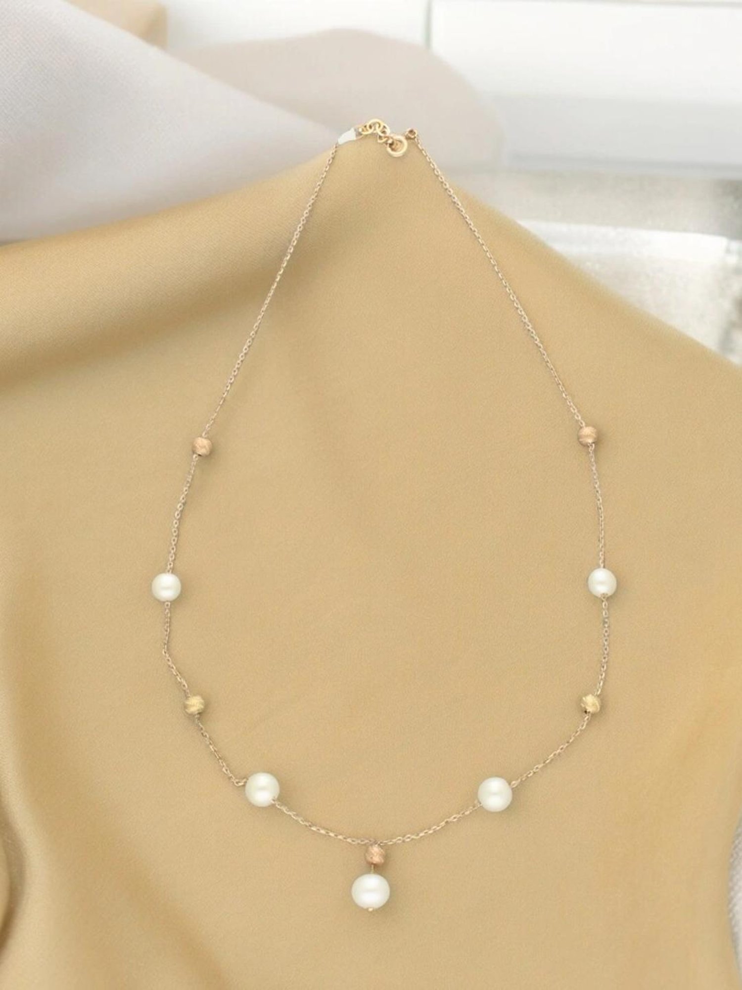 Sri Jagdamba Pearls 18k Luna Designer Gold Chain