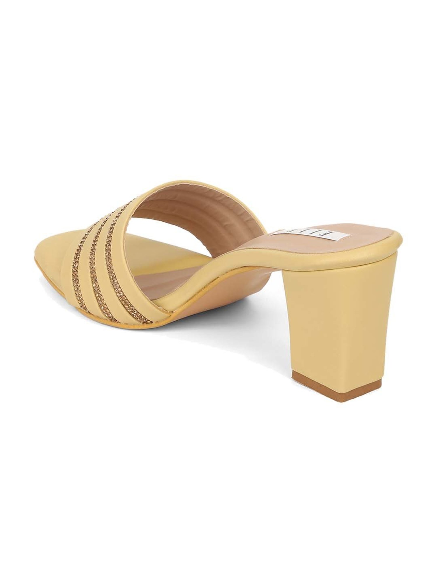 Elle Women's Yellow Casual Sandals