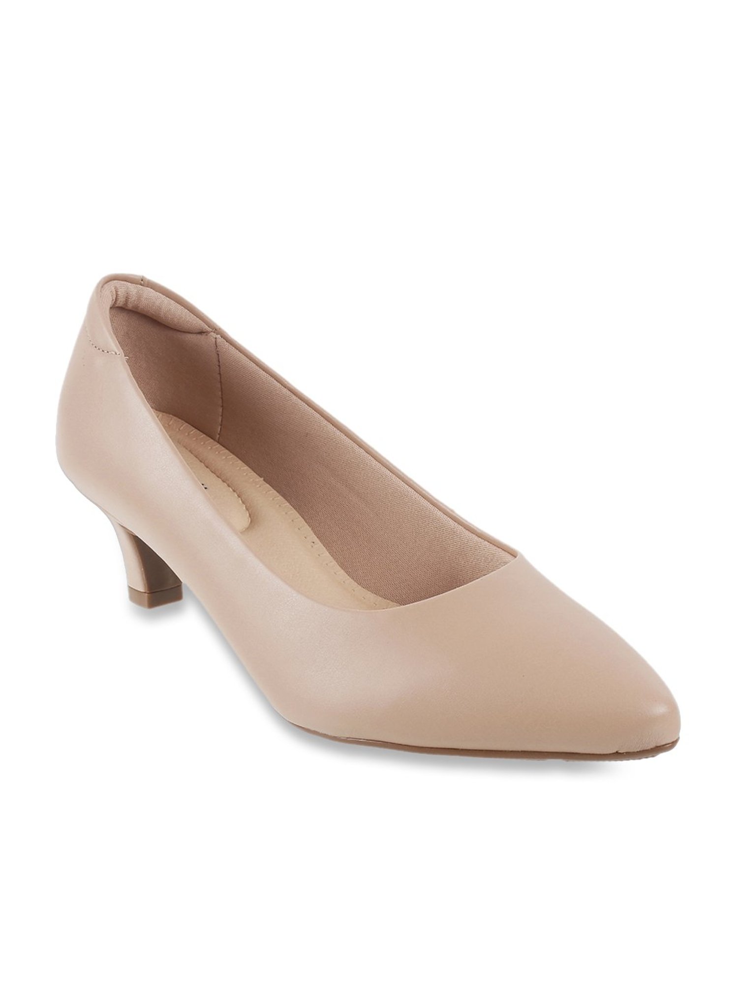 J. Fontini by Mochi Women's Beige Formal Pumps