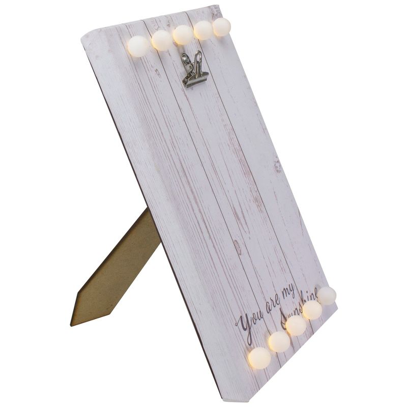 Northlight LED Lighted "You are my Sunshine" Canvas with Photo Clip 10.25"