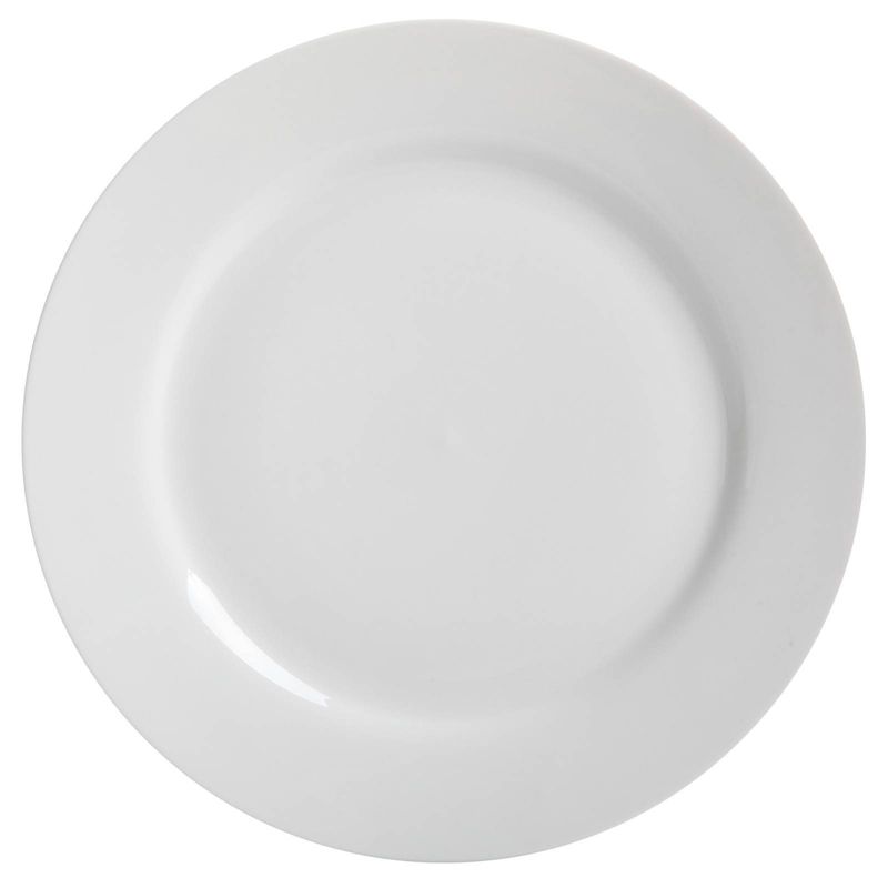 Gibson Home 7.5" 12pk Ceramic Noble Court Dessert Plates White