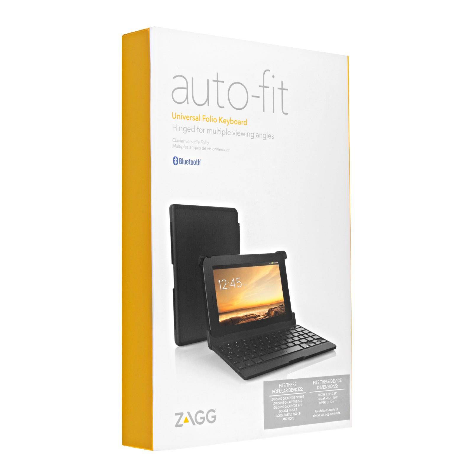 ZAGG ANS7IN-BB0 ZAGGKEYS AUTO-FIT FOLIO FOR 7IN