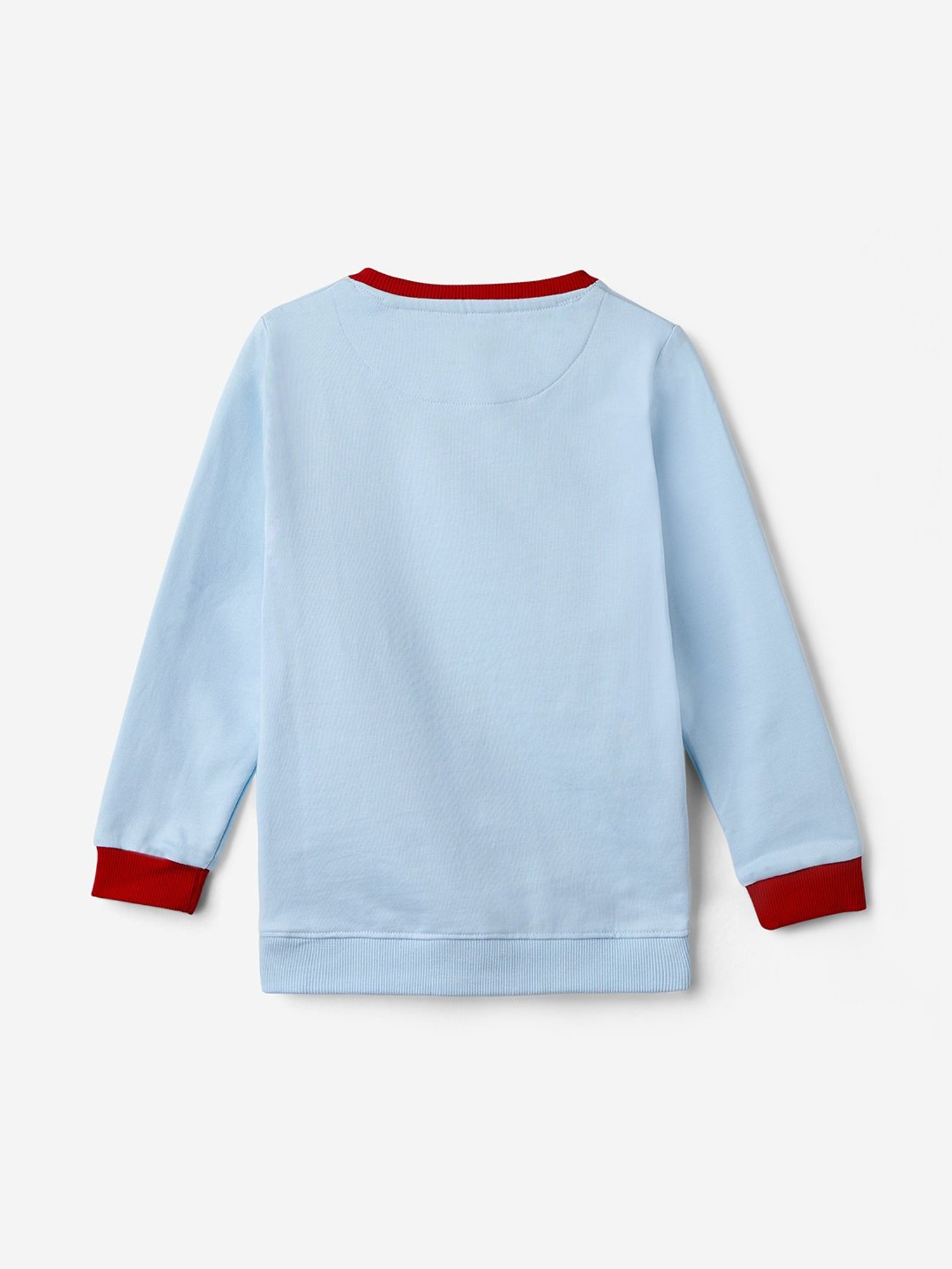 The Souled Store Kids Blue Graphic Print Full Sleeves Sweatshirt