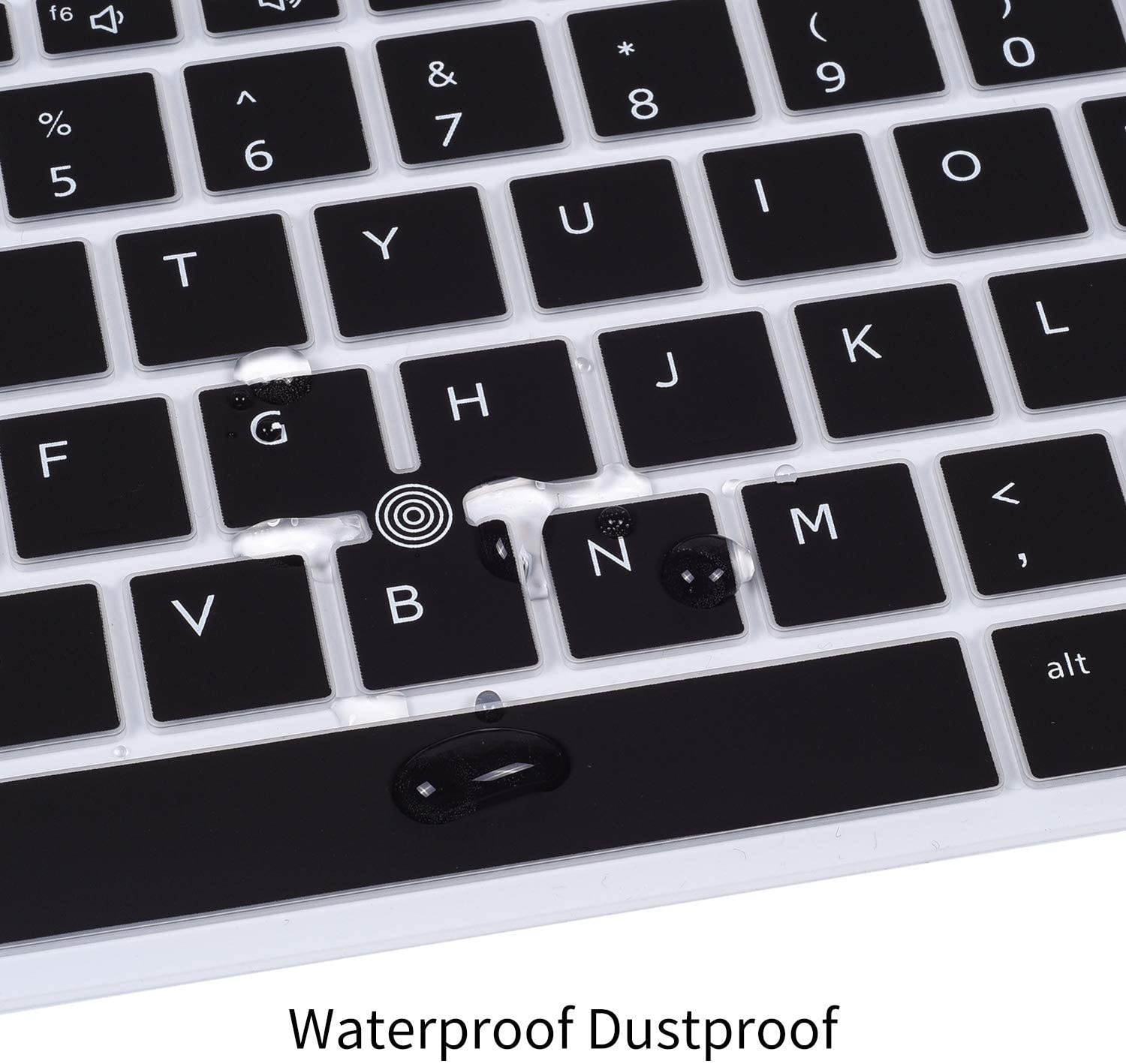 CaseBuy Keyboard Cover for HP EliteBook 850 G5 15.6 / EliteBook 850 G6 15.6 / HP EliteBook 755 G5 15.6 with Pointing HP EliteBook 850 G5 G6 Laptop Cover Accessories Black