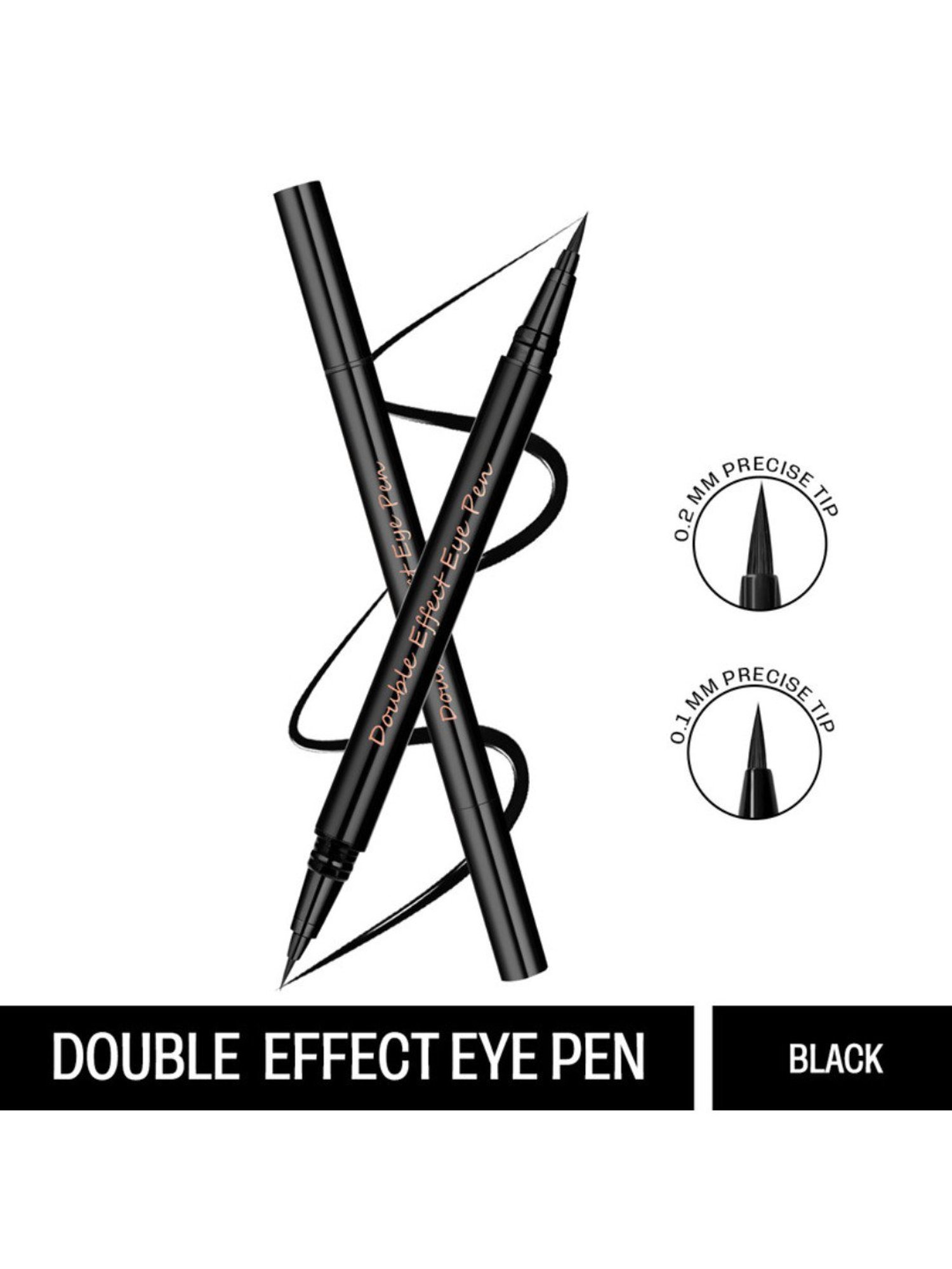 Insight Cosmetics Double Effect Eye Pen Black - 1 gm