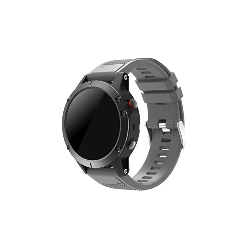 Compatible Garmin Fenix 5 Band Quick Fit Release 22mm Soft Silicone Sport Replacement Band for Garmin Fenix 5Forerunner 935Aproach S60Quatix 5Fenix 5 PlusInstinct Smart Watch
