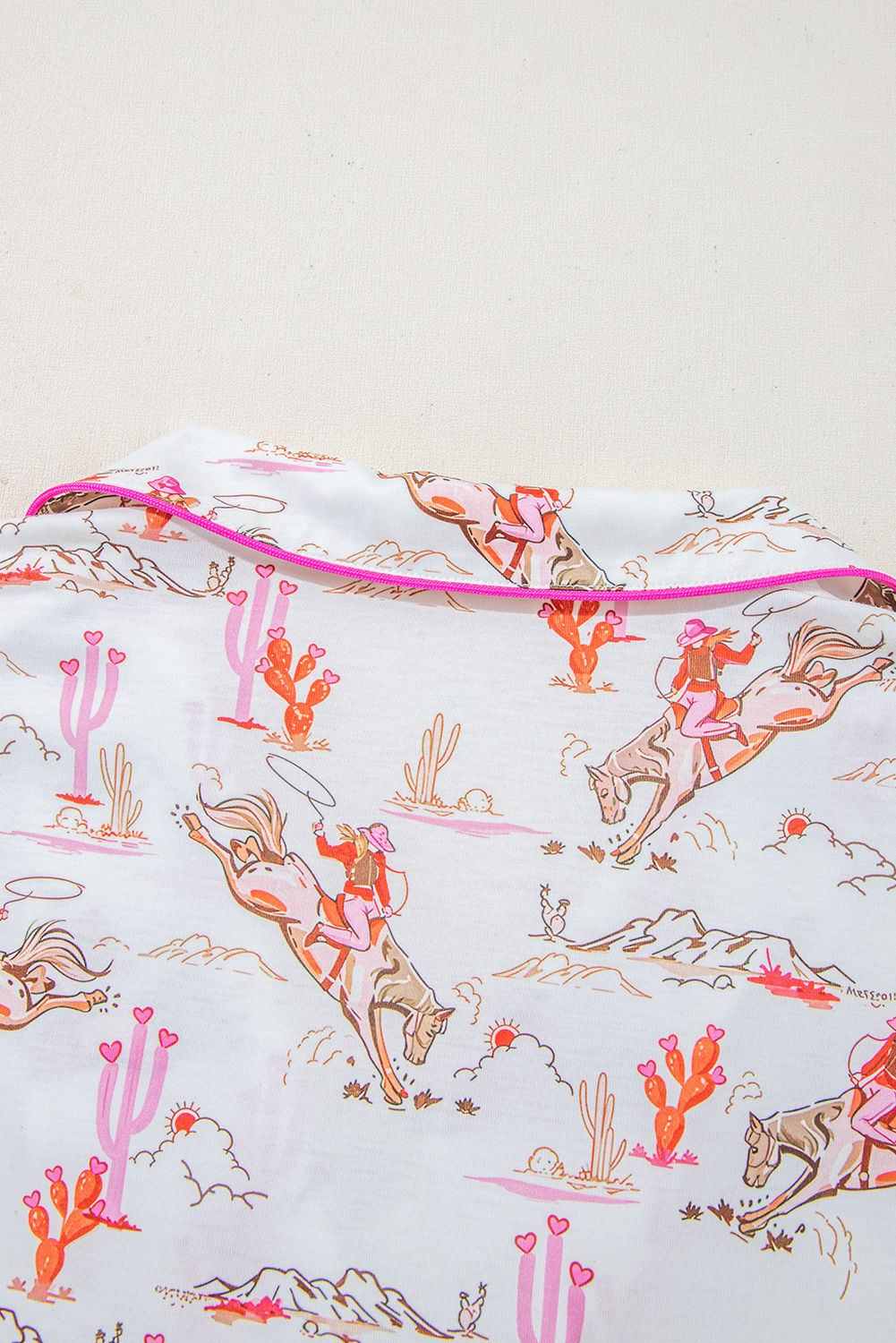 White Christmas Pullover and Drawstring Pants Pajama Set