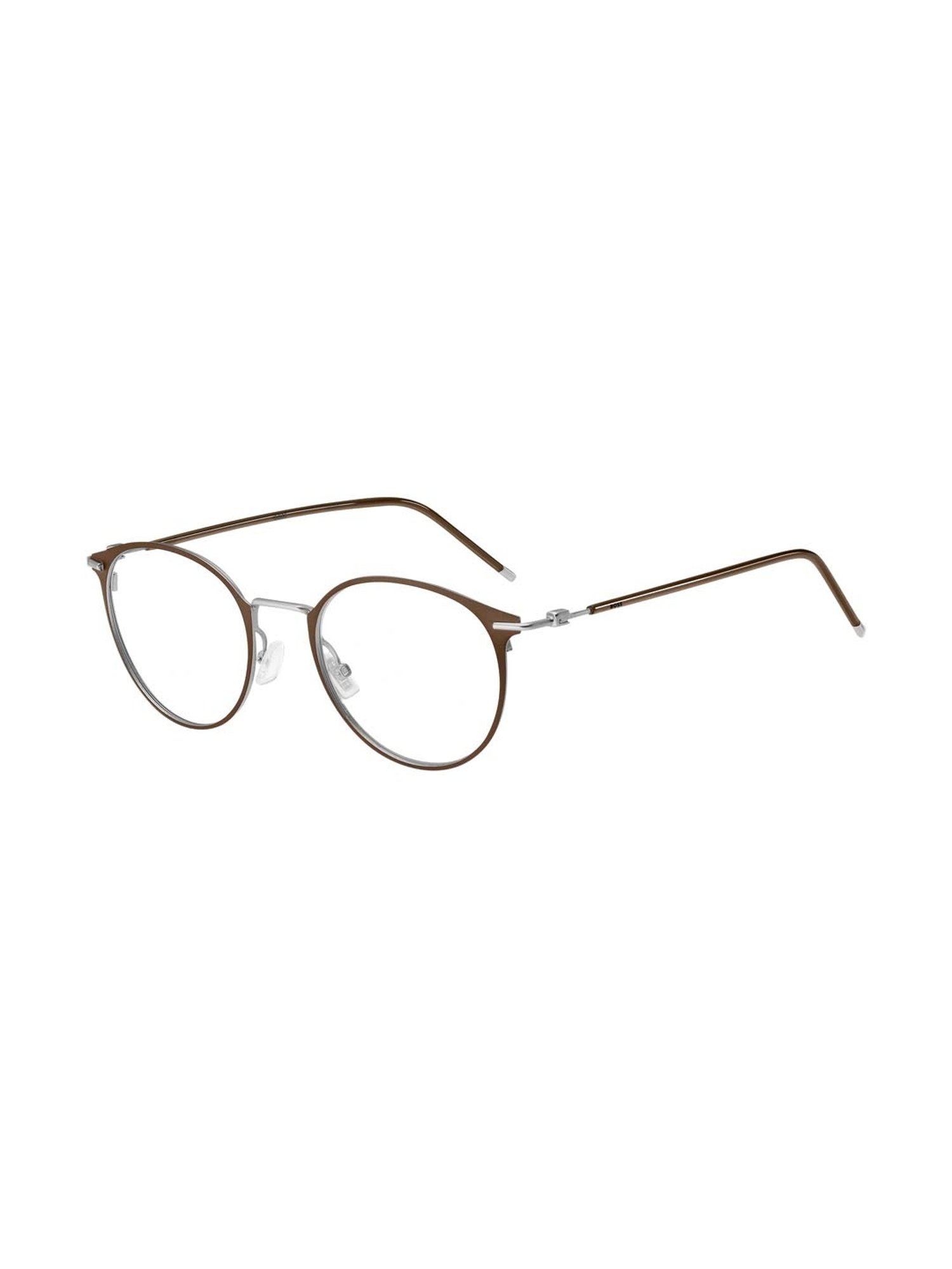 Hugo Boss Brown Oval Eye Frames for Men