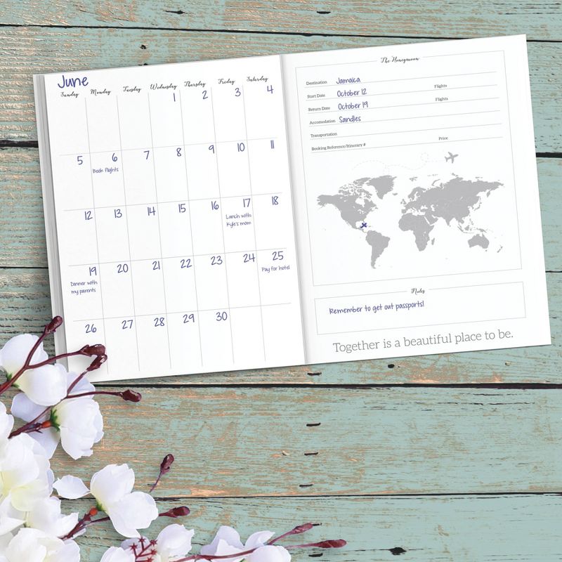 Undated Wedding Planner 7.5"x 10.25" Pastel Blue - TF Publishing