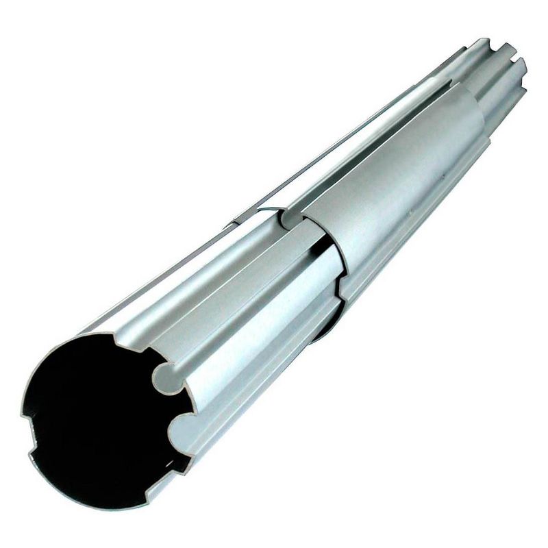 Kokido Pool Cover Reel 3.25 Inch 14 to 18.6 Foot Grooved Metal Tube Set, K480BX