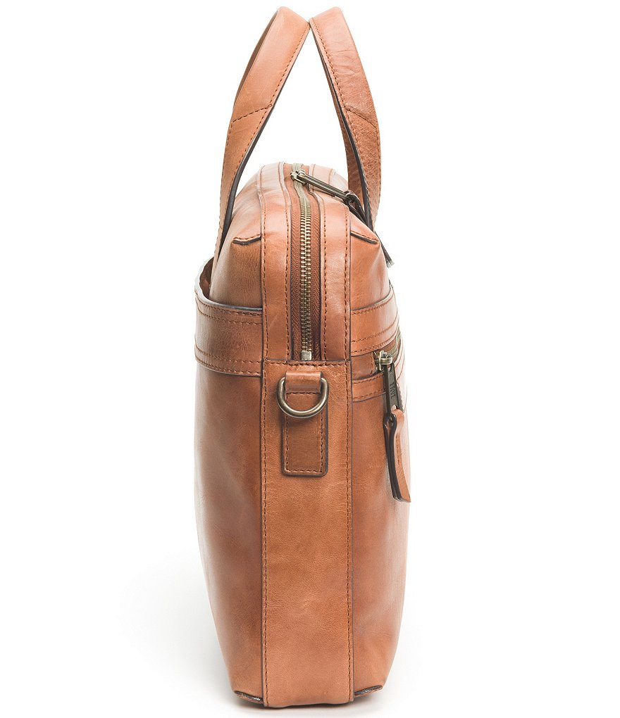 Frye Holden Leather Slim Brief Case