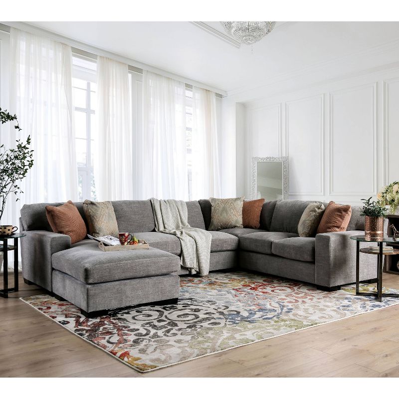 Anderton Track Arm Sectional Gray - miBasics