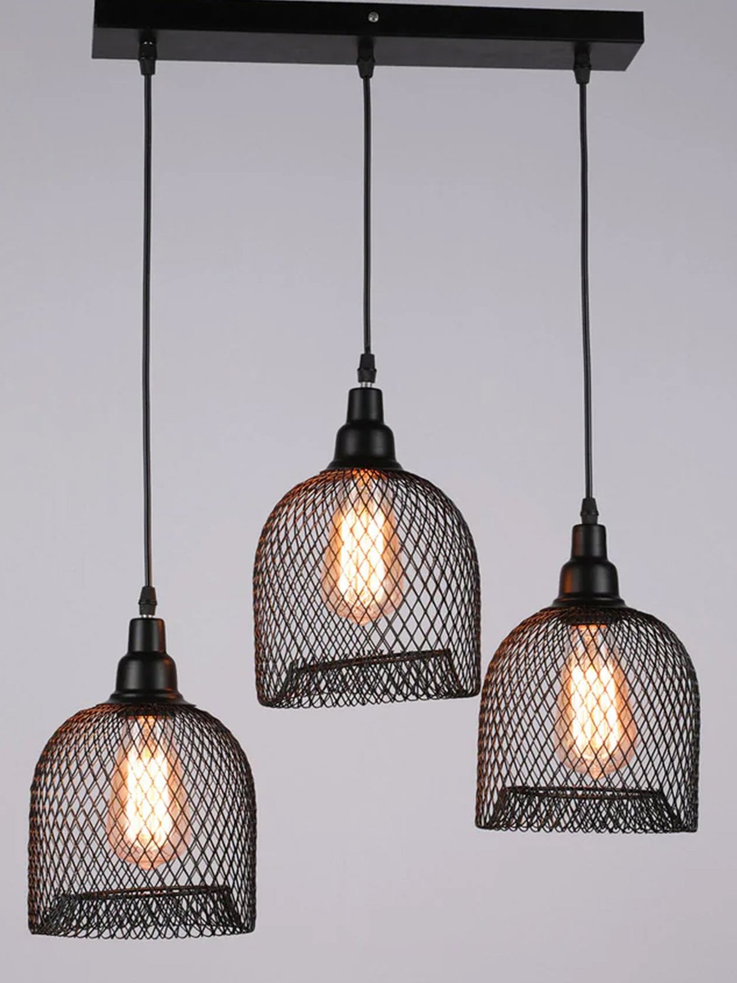 DecorativeRay Black Hanging Light - Set of 1