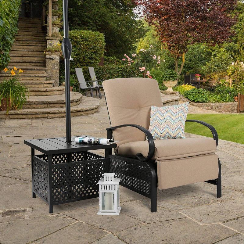 Square Bistro Table Base Stand with 1.57" Hole - Captiva Designs