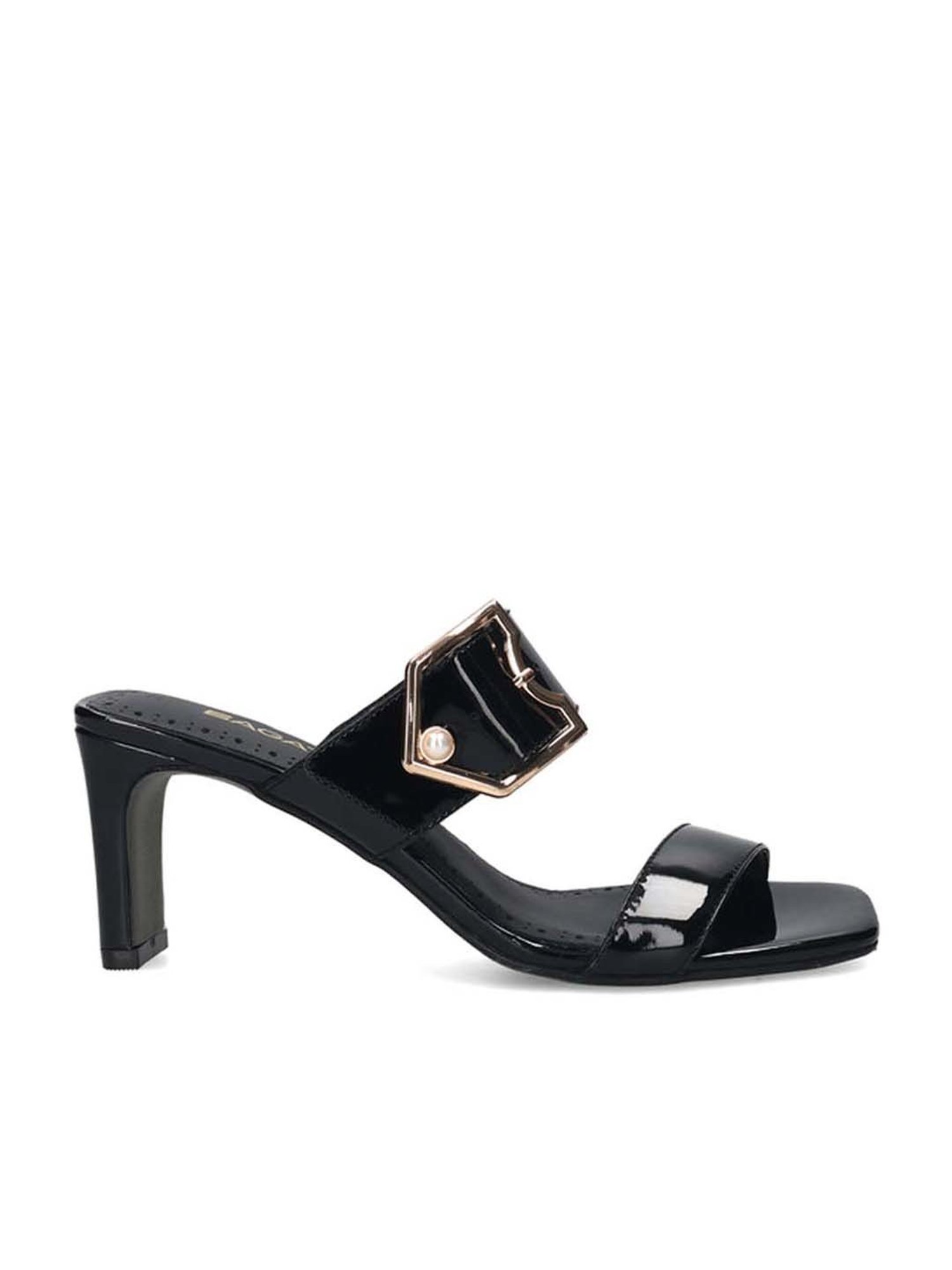 BAGATT Women's Jaya Black Casual Sandals