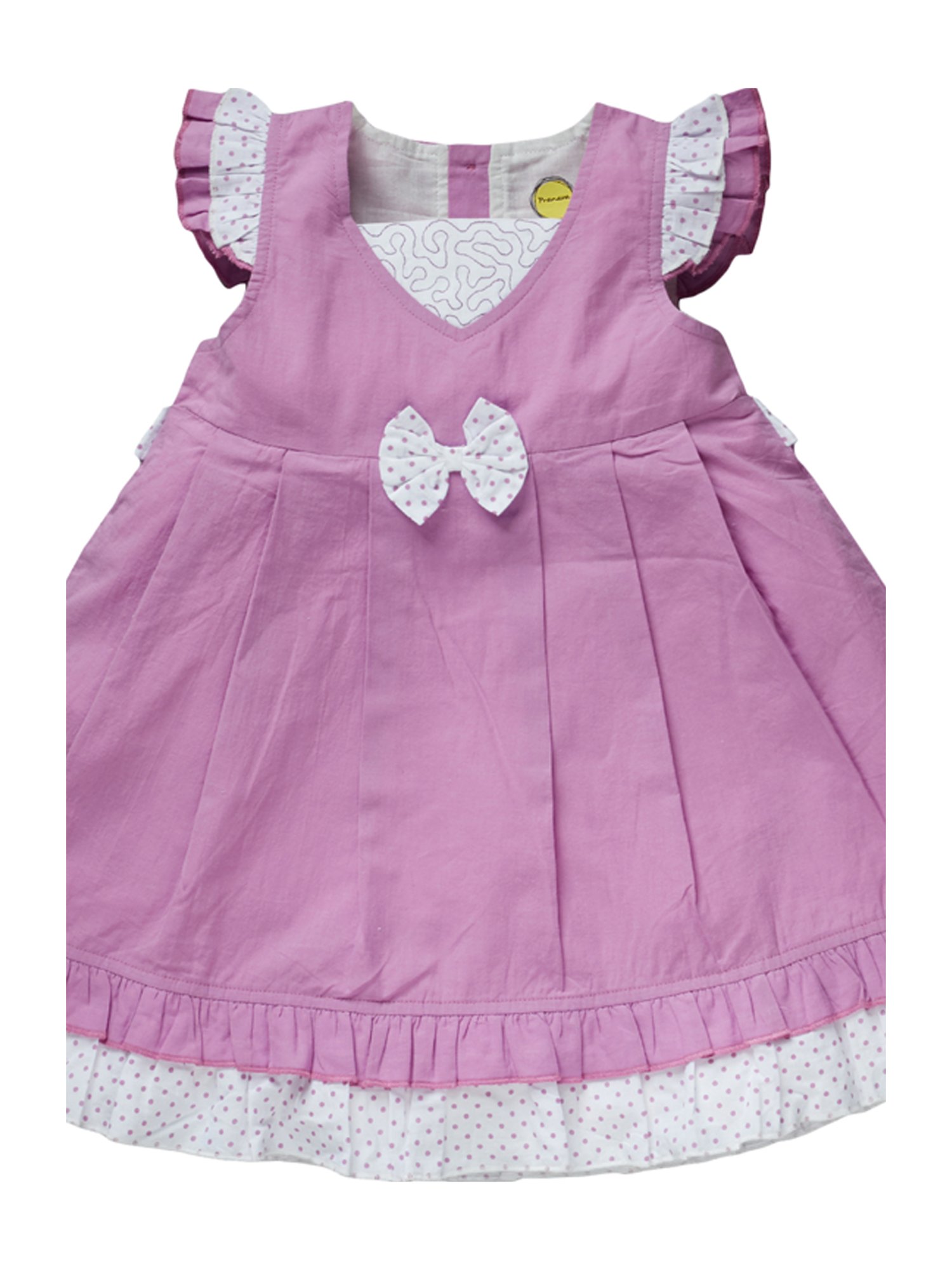 Pranava Kids Violet Cotton Dress