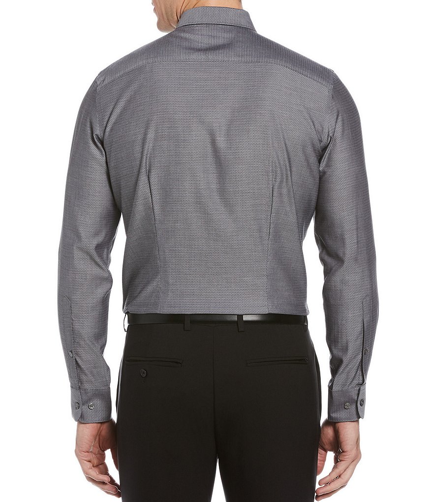 Perry Ellis Big & Tall Solid Dobby Water-Repellent Long-Sleeve Woven Shirt