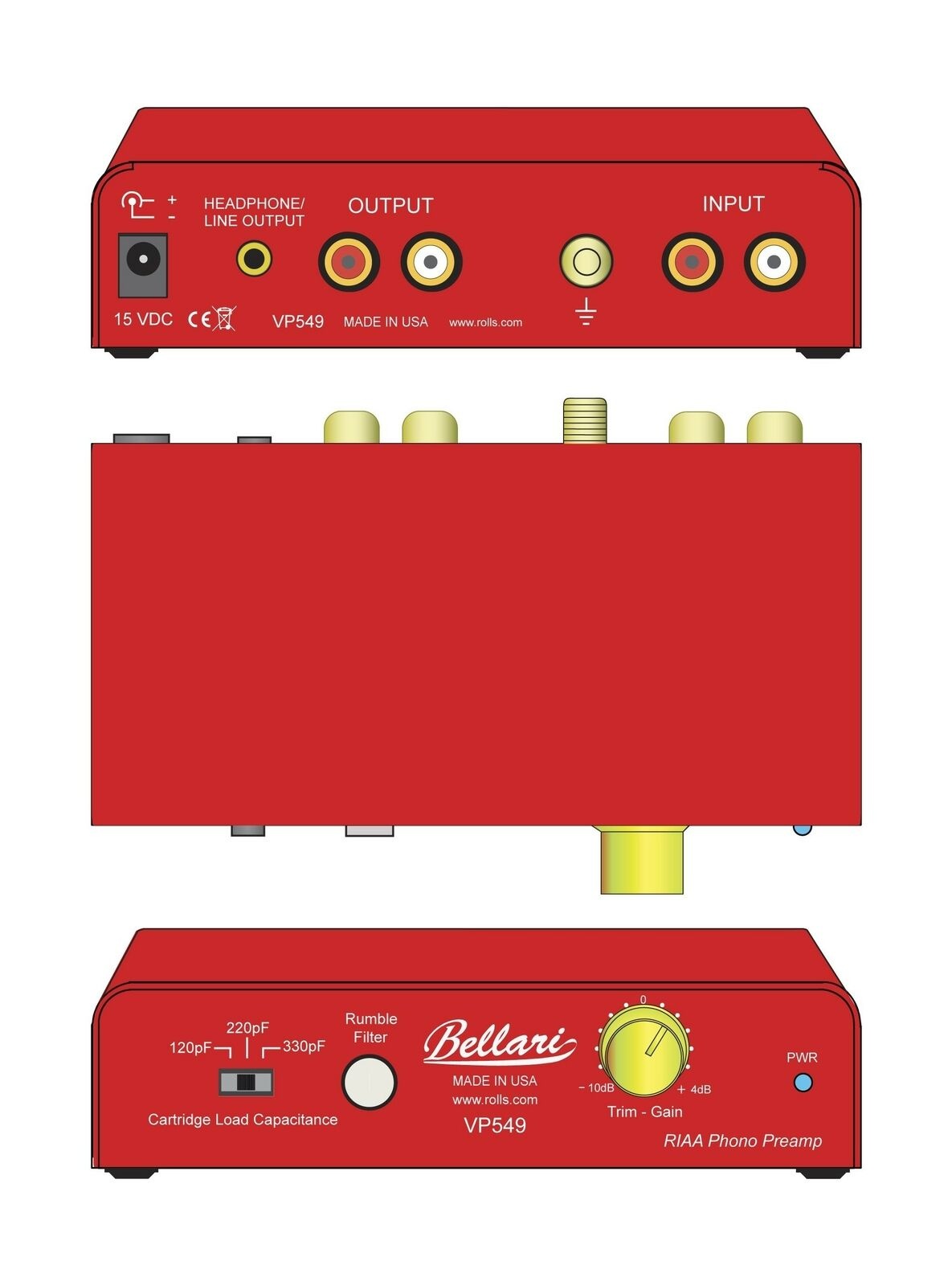 Rolls Bellari VP549 Phono Preamplifier