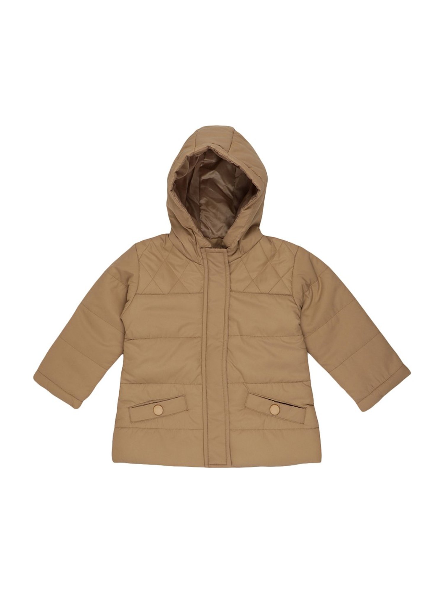 Blue Giraffe Kids Beige Regular Fit Jacket
