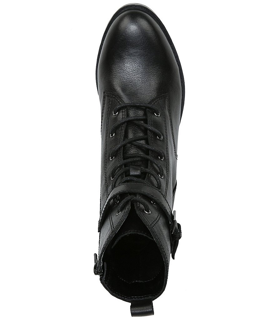 Naturalizer Sycamore Leather Moto Block Heel Booties