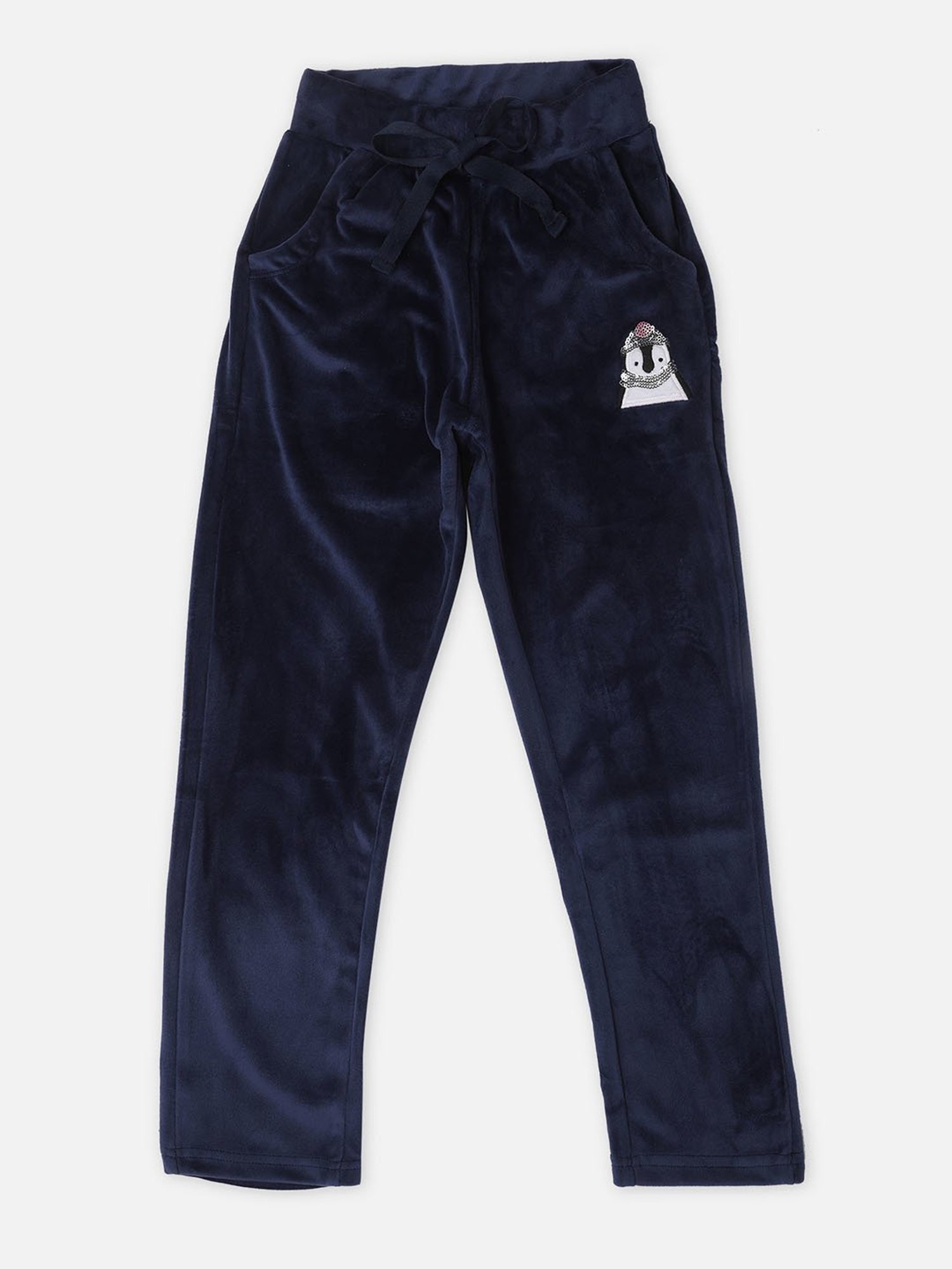 Sweet Dreams Girls Navy Solid Pyjamas