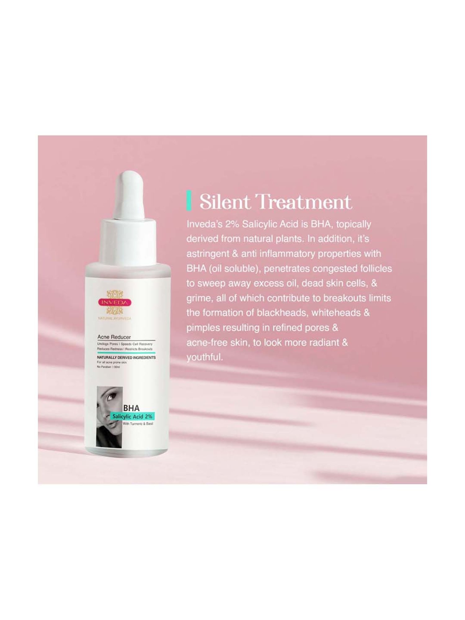 INVEDA BHA Salicylic Acid 2% Acne Reducer - 30 ml