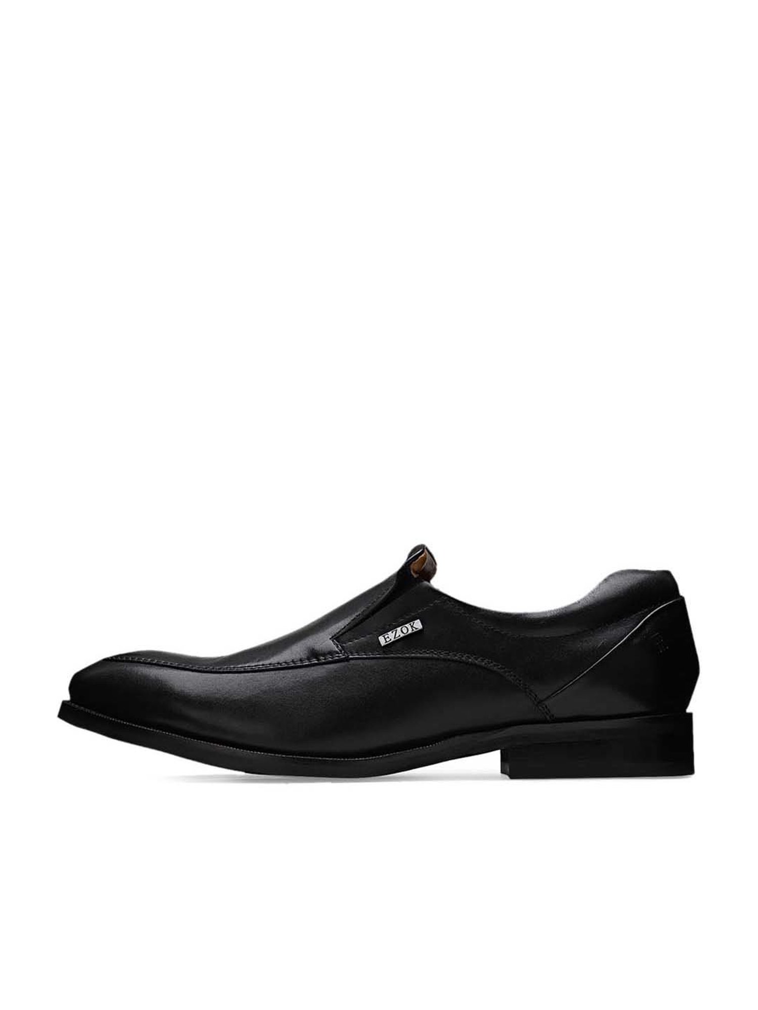 EZOK Men's Black Formal Loafers