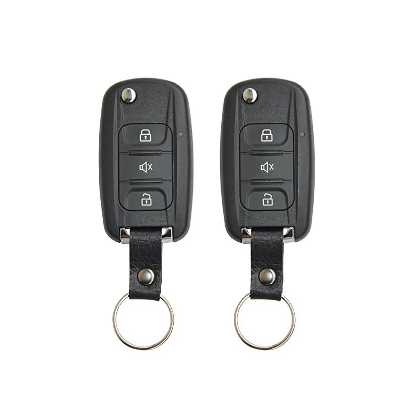 Car Alarm System with Remote Start & Push to Engine Start Stop Button